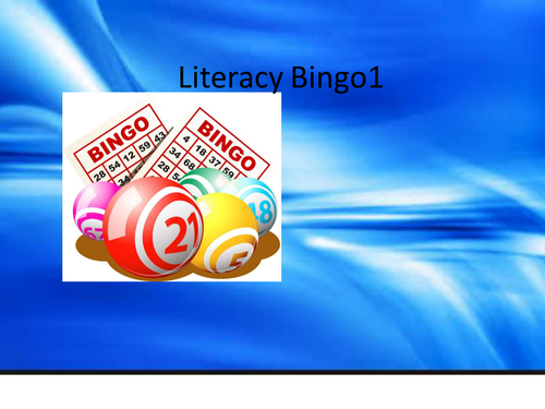 Literacy Bingo