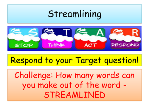 Streamlining by nparkie0 - Teaching Resources - TES