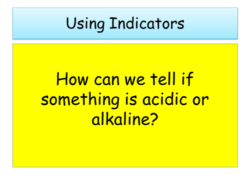 Using Indicators