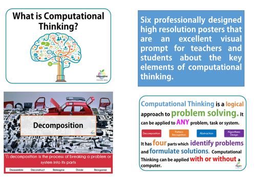 What is Computational Thinking? Classroom Posters by - UK Teaching ...