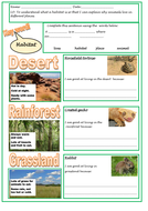 Understanding Habitats And Adaptation For Ks1 Teaching Resources