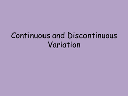 variation discontinuous continuous differences pptx environmental inherited kb