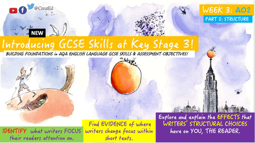 Building Foundations At Key Stage 3 In NEW English GCSE Skills 5 X WEEK 