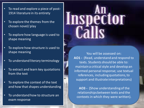 An Inspector Calls Context and Question lessons | Teaching Resources