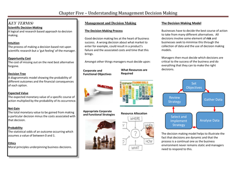 Managers, Leadership and Decision Making