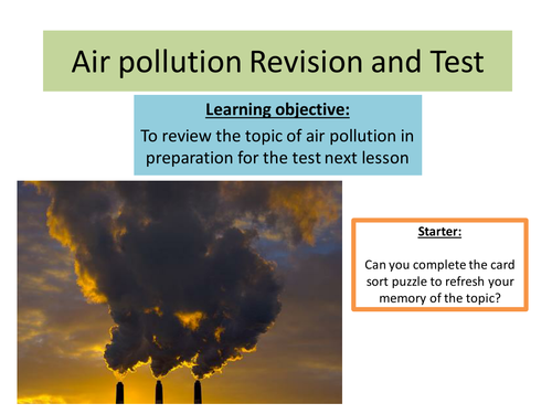 assignment environment pollution