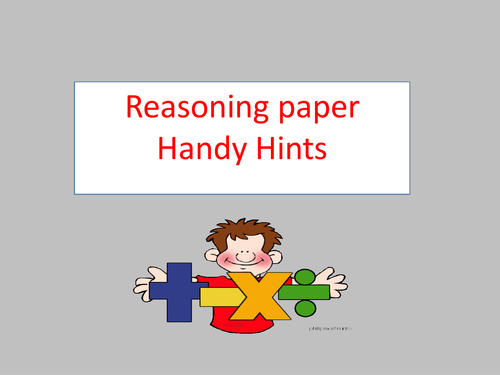 KS2 Reasoning Paper Handy Hints Part 2