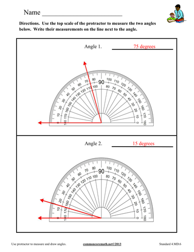 Measuring Angles Using A Protractor Worksheet 8197