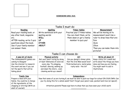 Human body homework grid picture