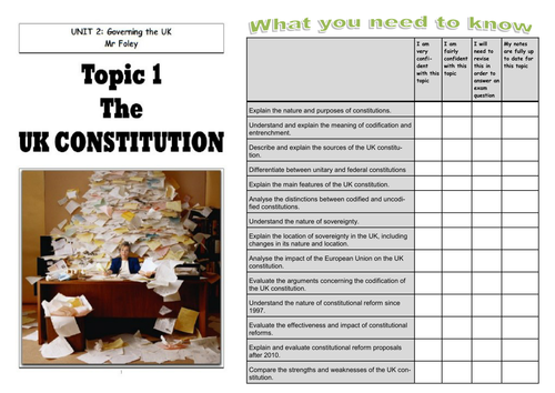 write an assignment on unique features of british constitution