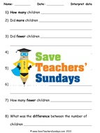 writing data handling question ks1 worksheets lesson plans writing