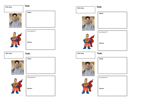 Progress monitoring sheets | Teaching Resources