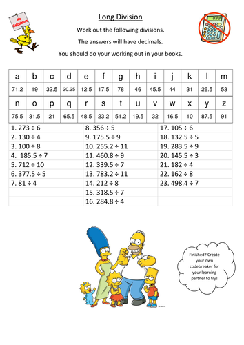 long-division-with-decimal-answers-codebreaker-teaching-resources