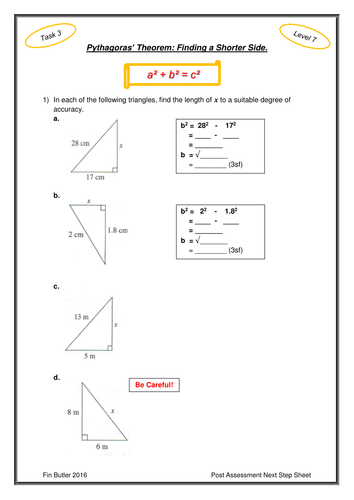 pythagoras and trigonometry problem solving questions