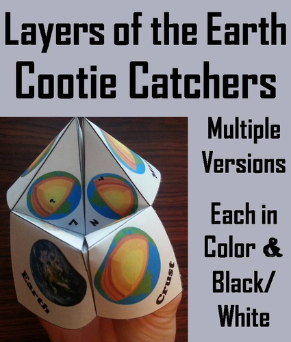 Layers of the Earth Cootie Catchers
