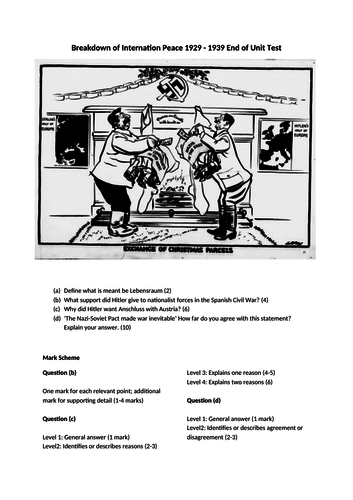 IGCSE History Paper 1 End of Unit Assessment Pack