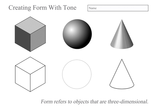 Creating Form with Tone by - UK Teaching Resources - TES