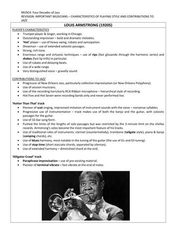 jazz history assignment