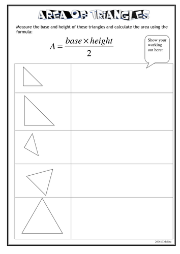 Area of Triangles