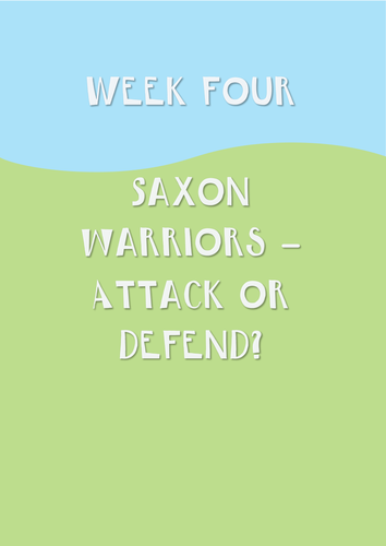 Anglo Saxon warriors - Attack or defend?