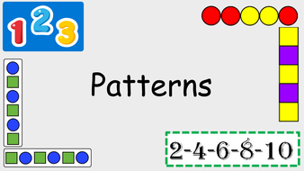 KS1 Maths - patterns and sequence PowerPoint | Teaching Resources
