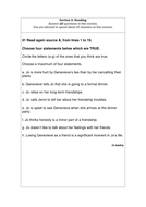 Year 7 English Exam Papers 1 & 2 | Teaching Resources