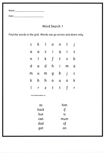 100 Common Sight Words Bingo Snap Word searches | Teaching Resources