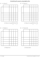 Completing the square using algebra tiles | Teaching Resources