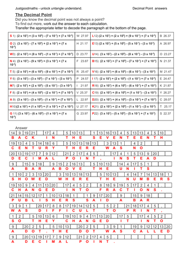 Place Value - A pack of powers of 10 and standard form puzzles to ...