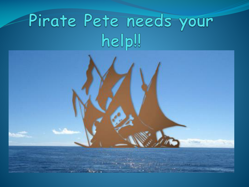 Pirate float and sink PowerPoint lesson intro