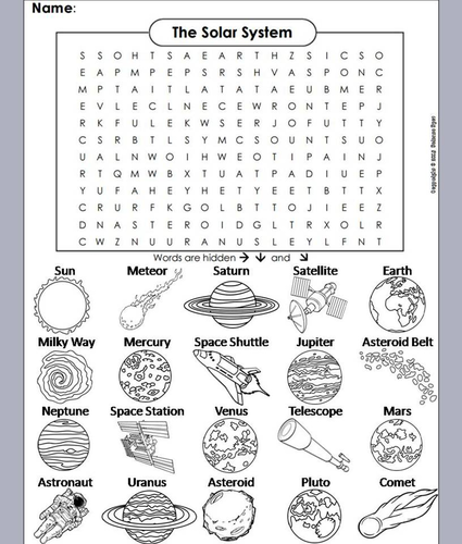 Space Science Word Search Bundle | Teaching Resources