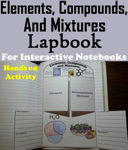 Elements Compounds and Mixtures Lapbook