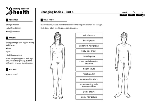 Printables Puberty Worksheets puberty worksheets davezan year 7 ks3 by shannonle123 teaching resources tes