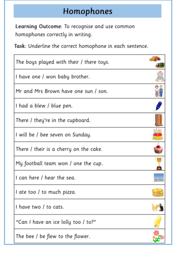 homophones year 2 worksheets teaching resources