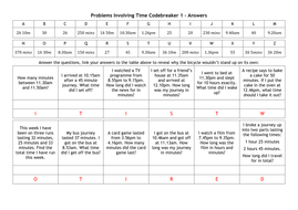 Time Problems Codebreakers | Teaching Resources