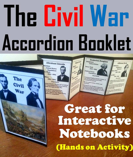Civil War Accordion Booklet