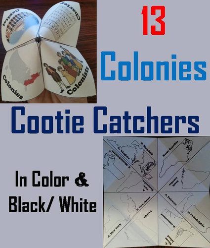 13 Colonies Cootie Catchers