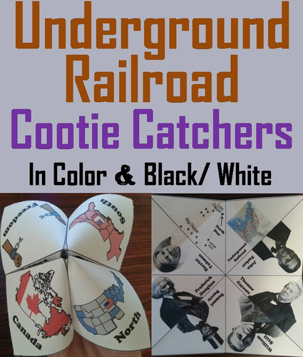 Underground Railroad Cootie Catchers