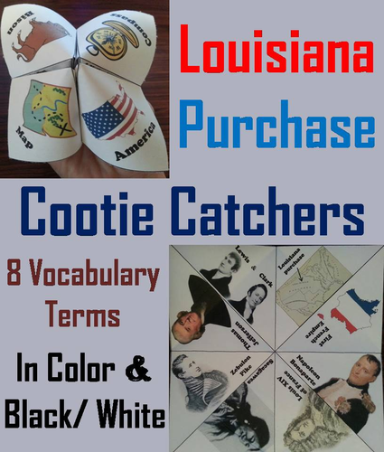 Louisiana Purchase Cootie Catchers