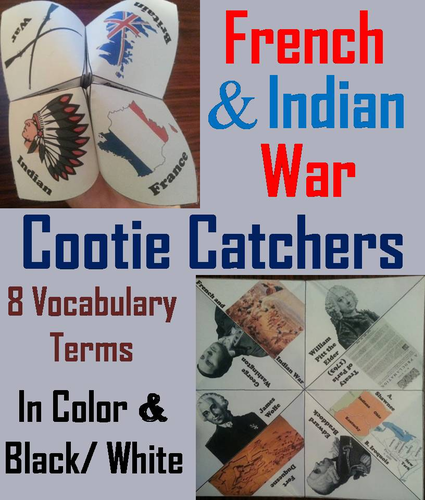 French and Indian War Cootie Catchers