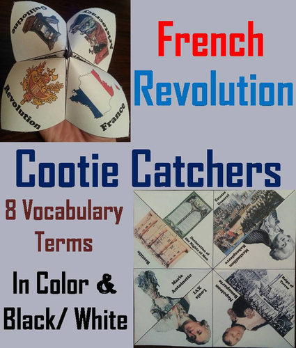 French Revolution Cootie Catchers