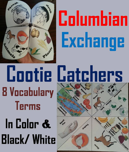 Columbian Exchange Cootie Catchers