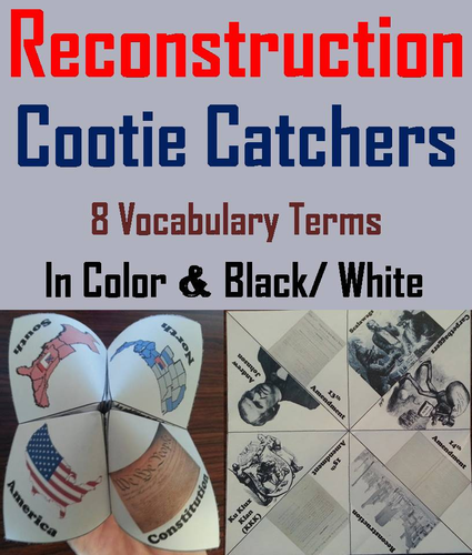 Reconstruction Cootie Catchers