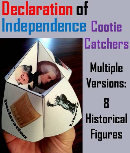 Declaration of Independence Cootie Catchers