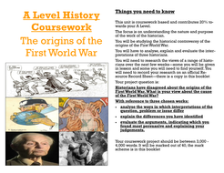 history coursework a level examples