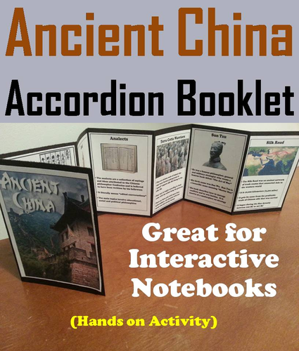 Ancient China Accordion Booklet