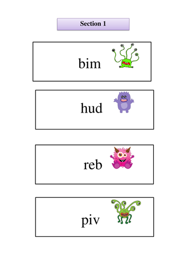 KS1 Phonics Screening Mock Tests (Set of 5)