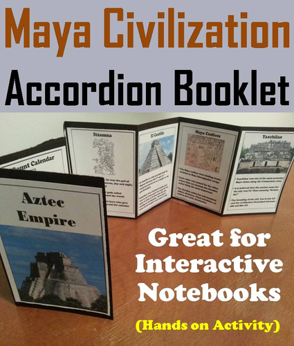 Maya Civilization Accordion Booklet