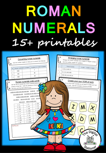 Roman Numerals (suitable for both the UK/US) - 15+ printables ...