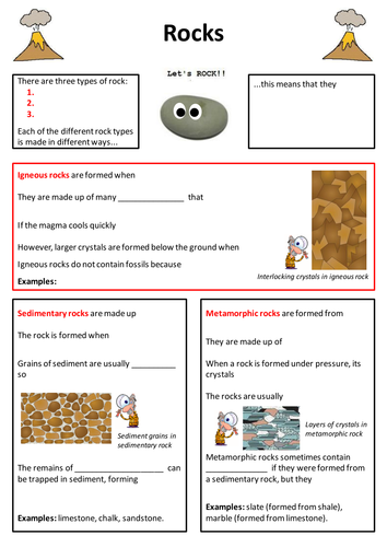 Rocks & Soils Planning & Differentiated Resources - Lesson 3 of 6 ...